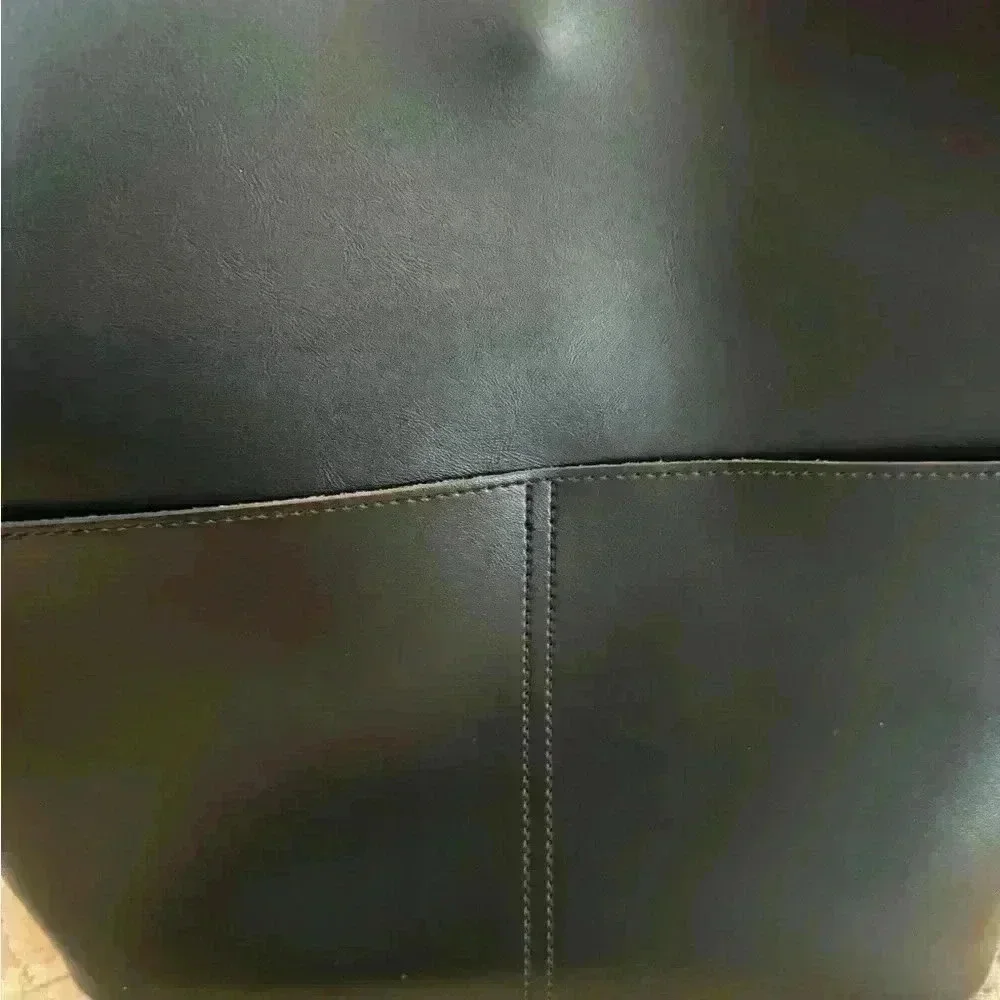 Unbranded black faux leather shoulder purse NWOT